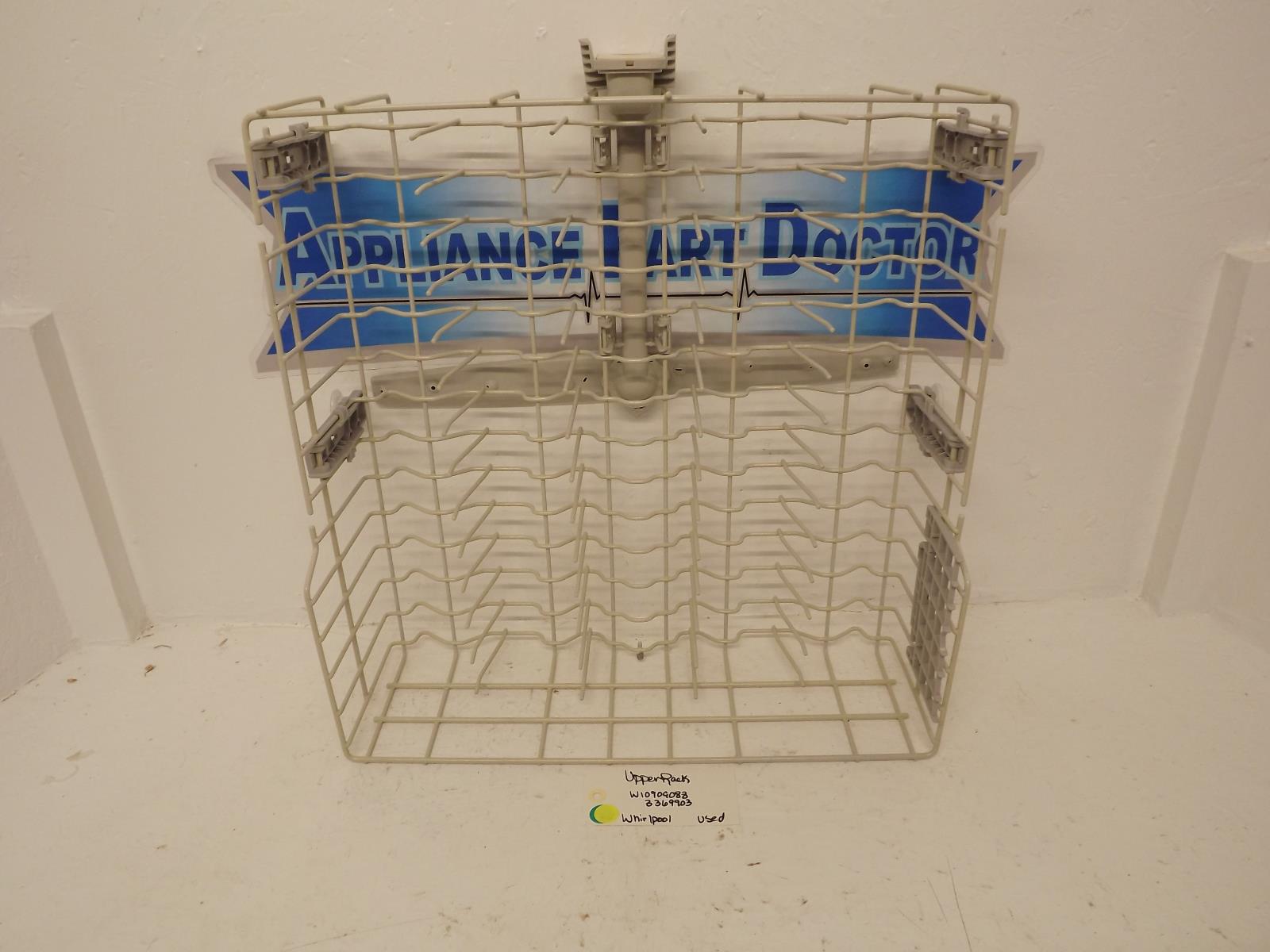 Whirlpool Dishwasher W10909088 3369903 Upper Rack Used Whirlpool Dishwasher W10909088 3369903 Upper Rack Used